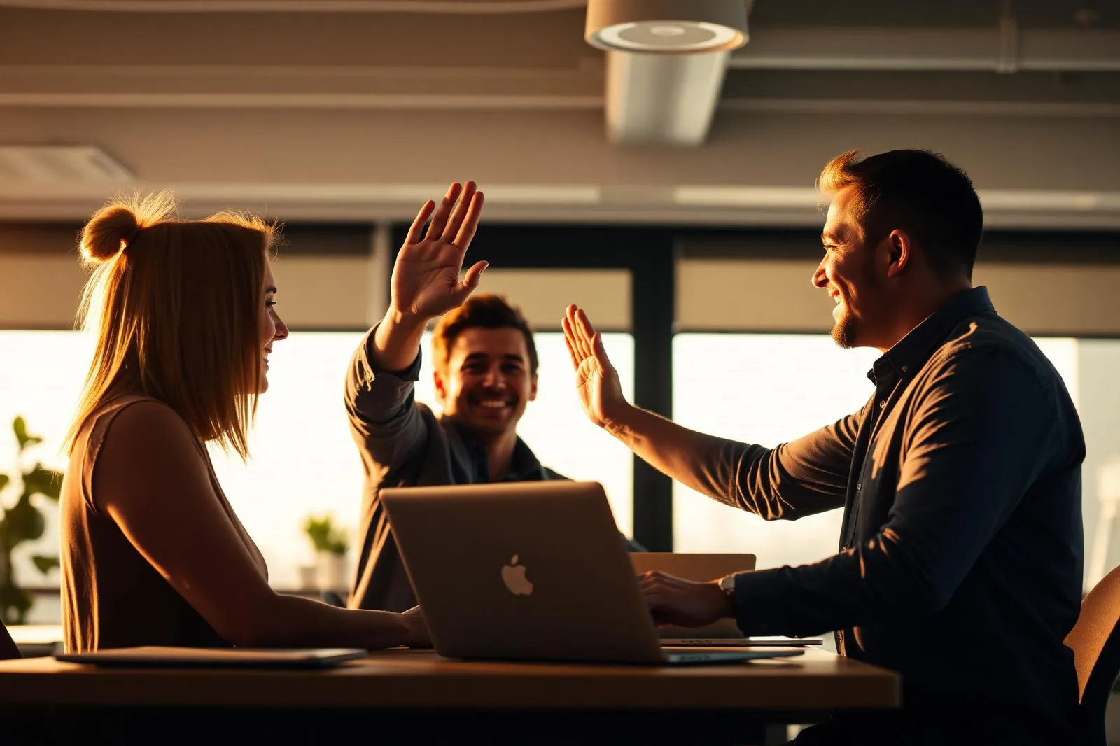 Salesteam in een werksessie